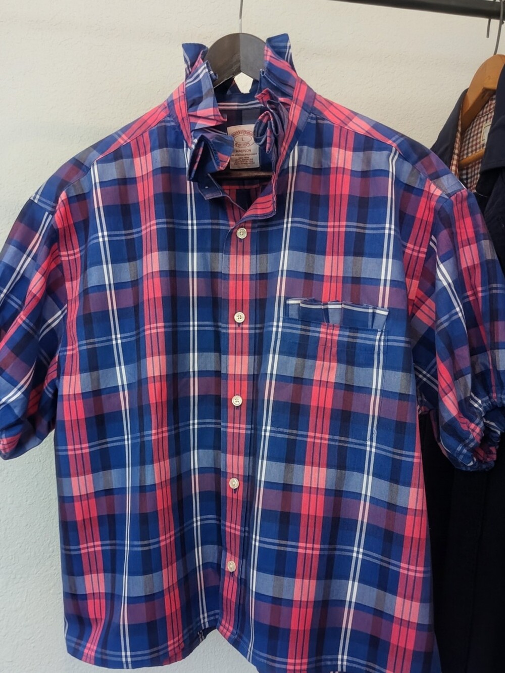 Viral Reworked Ruffled Collar Men's Dress Shirt Brooks Brothers